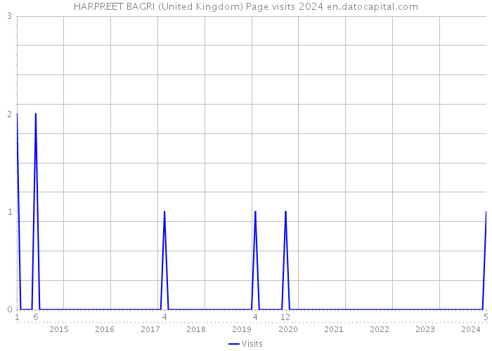 HARPREET BAGRI (United Kingdom) Page visits 2024 