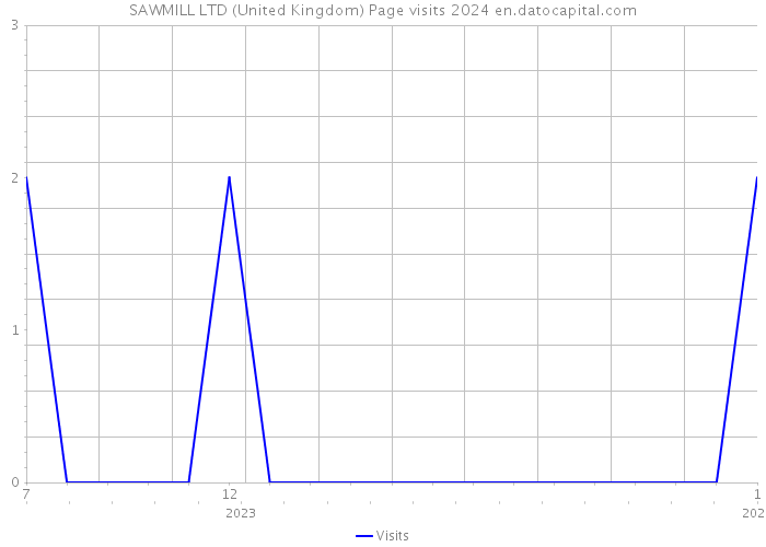 SAWMILL LTD (United Kingdom) Page visits 2024 