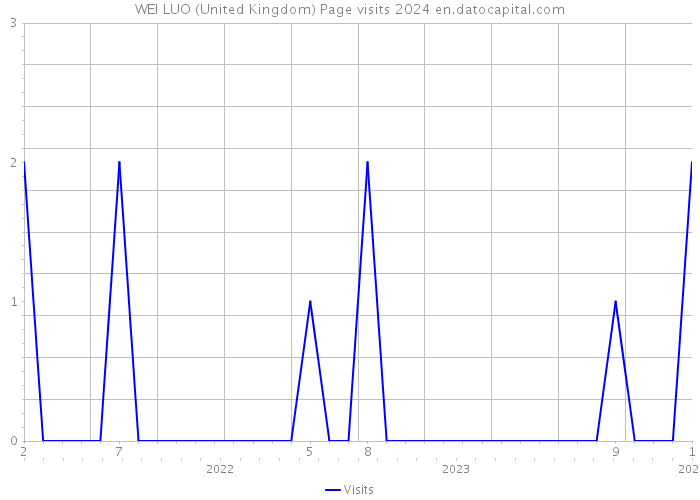 WEI LUO (United Kingdom) Page visits 2024 