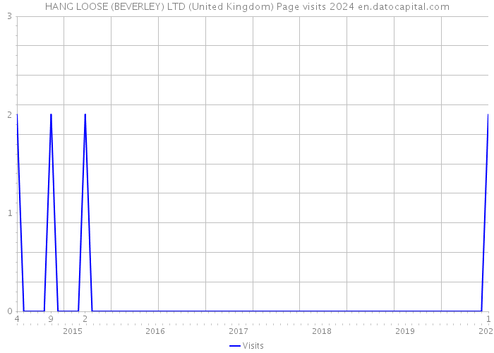 HANG LOOSE (BEVERLEY) LTD (United Kingdom) Page visits 2024 