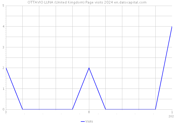 OTTAVIO LUNA (United Kingdom) Page visits 2024 