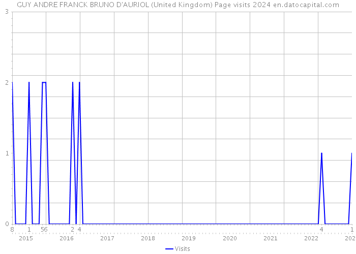 GUY ANDRE FRANCK BRUNO D'AURIOL (United Kingdom) Page visits 2024 