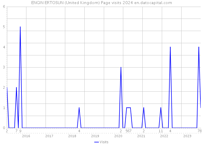 ENGIN ERTOSUN (United Kingdom) Page visits 2024 