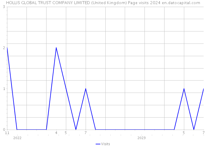 HOLLIS GLOBAL TRUST COMPANY LIMITED (United Kingdom) Page visits 2024 