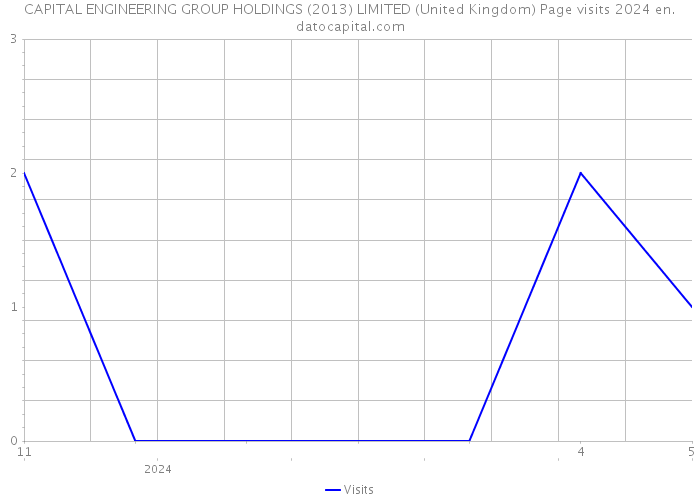 CAPITAL ENGINEERING GROUP HOLDINGS (2013) LIMITED (United Kingdom) Page visits 2024 