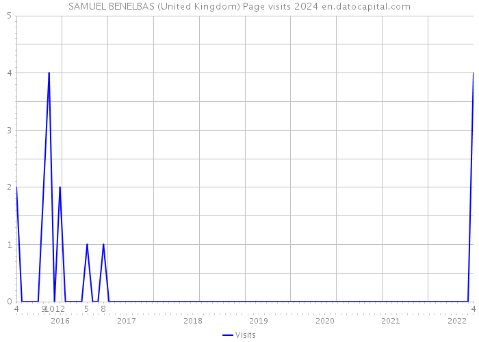 SAMUEL BENELBAS (United Kingdom) Page visits 2024 