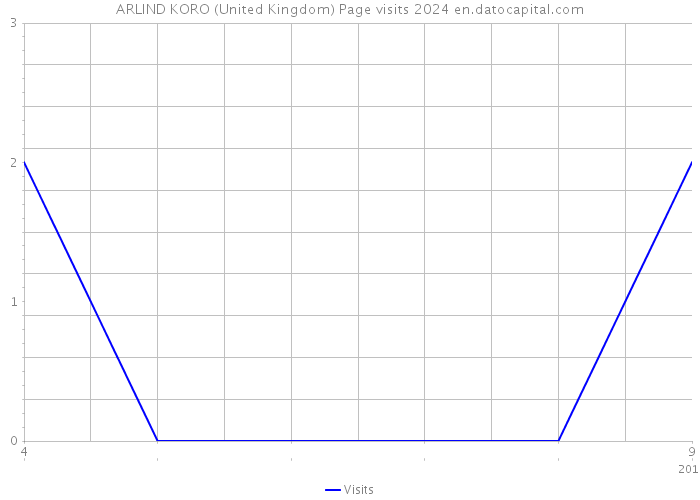 ARLIND KORO (United Kingdom) Page visits 2024 