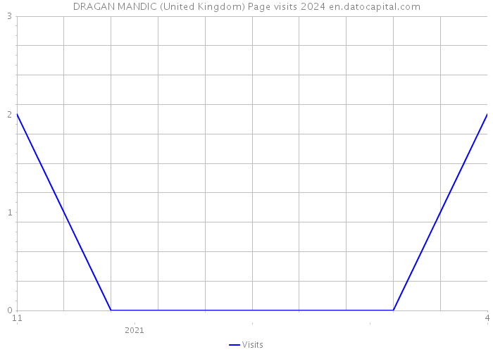 DRAGAN MANDIC (United Kingdom) Page visits 2024 