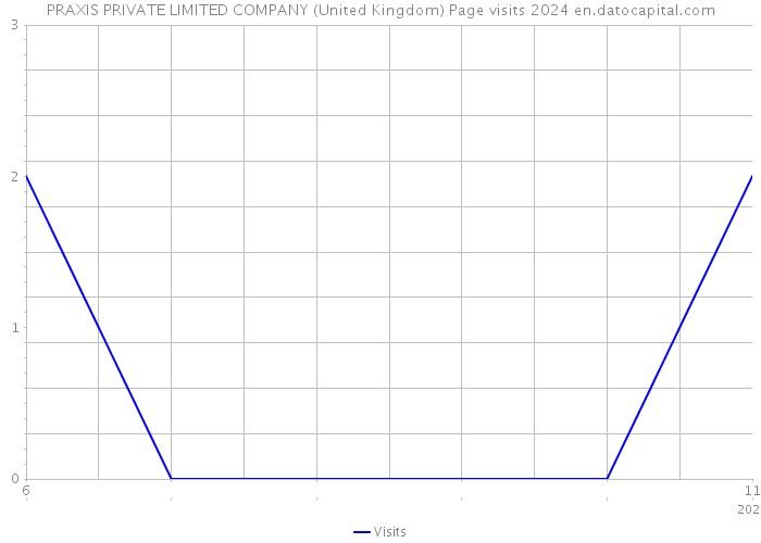 PRAXIS PRIVATE LIMITED COMPANY (United Kingdom) Page visits 2024 