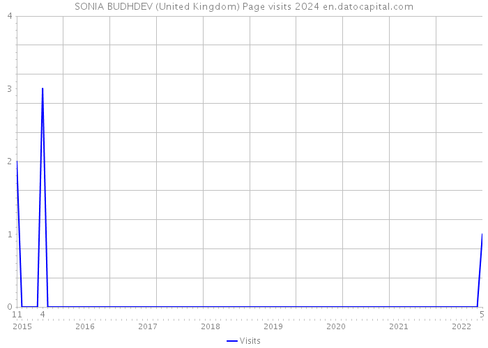 SONIA BUDHDEV (United Kingdom) Page visits 2024 