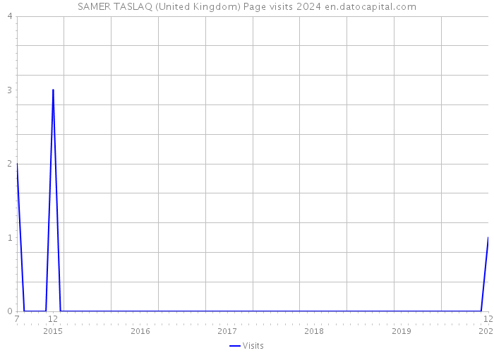 SAMER TASLAQ (United Kingdom) Page visits 2024 