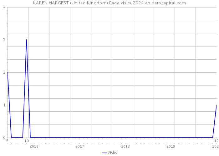 KAREN HARGEST (United Kingdom) Page visits 2024 