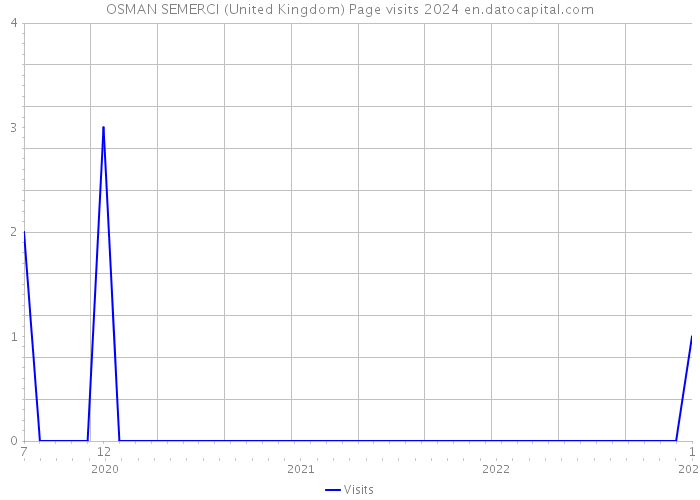OSMAN SEMERCI (United Kingdom) Page visits 2024 