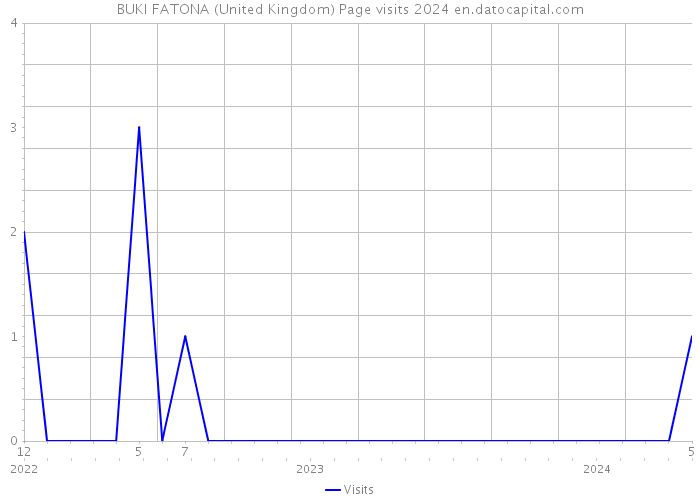 BUKI FATONA (United Kingdom) Page visits 2024 
