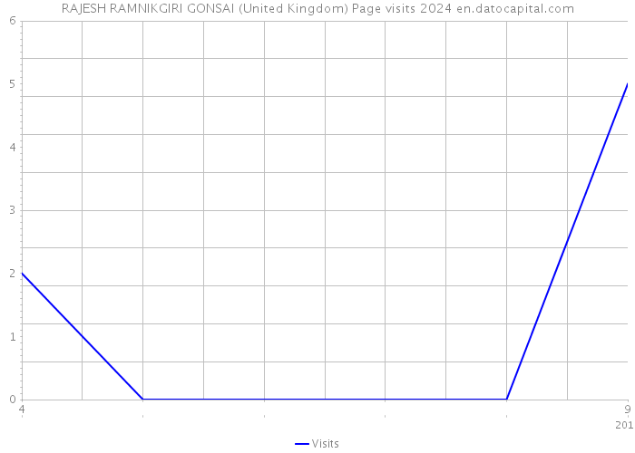 RAJESH RAMNIKGIRI GONSAI (United Kingdom) Page visits 2024 