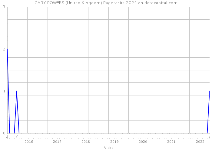 GARY POWERS (United Kingdom) Page visits 2024 