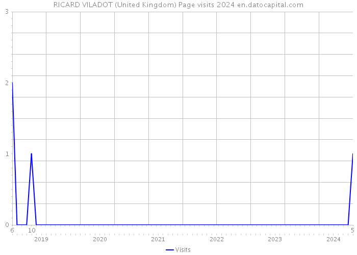 RICARD VILADOT (United Kingdom) Page visits 2024 