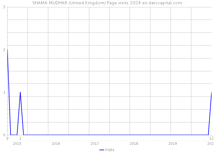 SHAMA MUDHAR (United Kingdom) Page visits 2024 