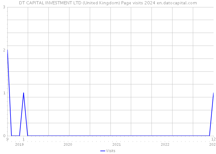 DT CAPITAL INVESTMENT LTD (United Kingdom) Page visits 2024 