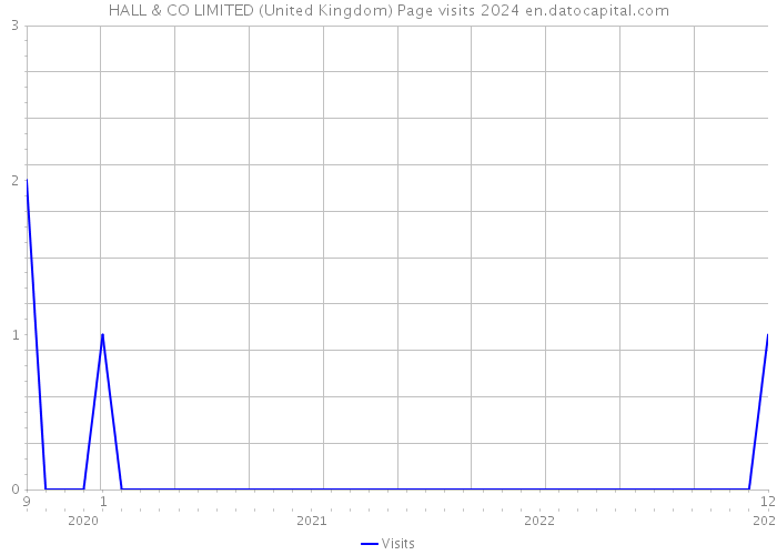 HALL & CO LIMITED (United Kingdom) Page visits 2024 