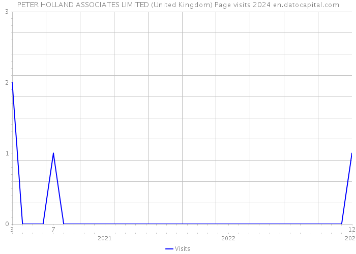 PETER HOLLAND ASSOCIATES LIMITED (United Kingdom) Page visits 2024 