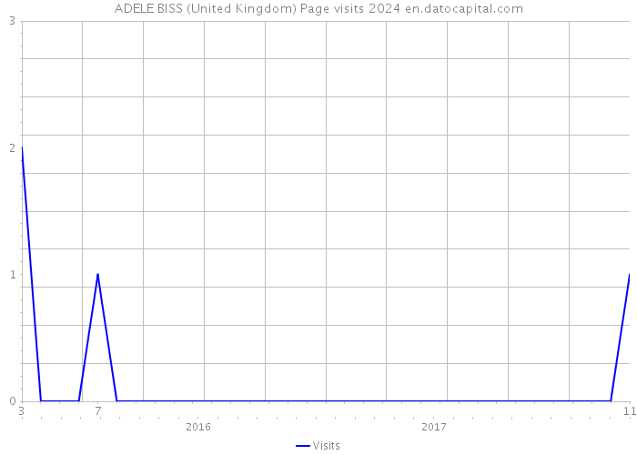 ADELE BISS (United Kingdom) Page visits 2024 