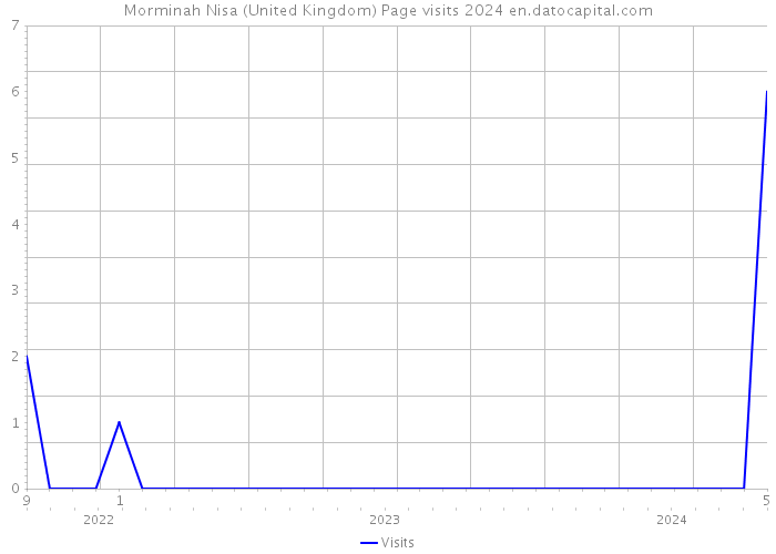 Morminah Nisa (United Kingdom) Page visits 2024 