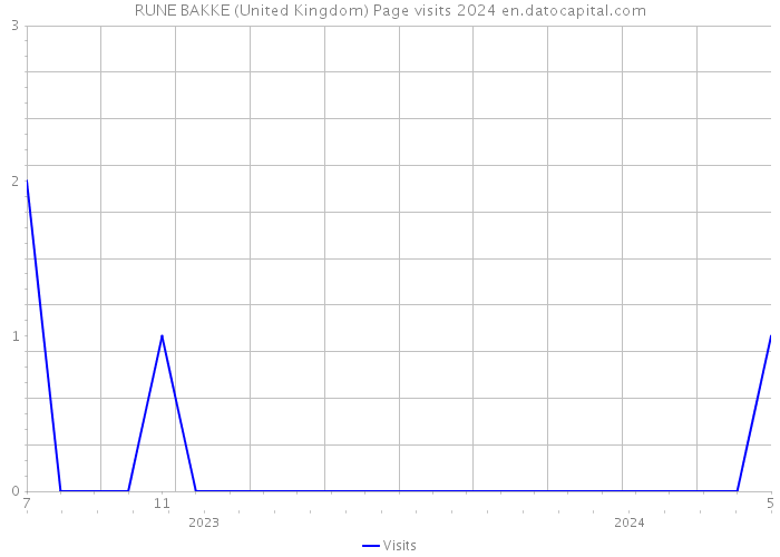 RUNE BAKKE (United Kingdom) Page visits 2024 