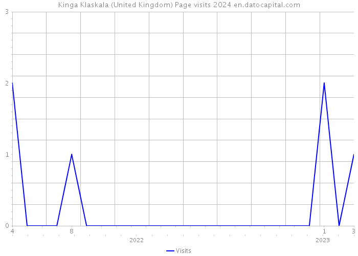 Kinga Klaskala (United Kingdom) Page visits 2024 