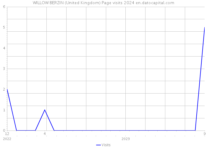 WILLOW BERZIN (United Kingdom) Page visits 2024 