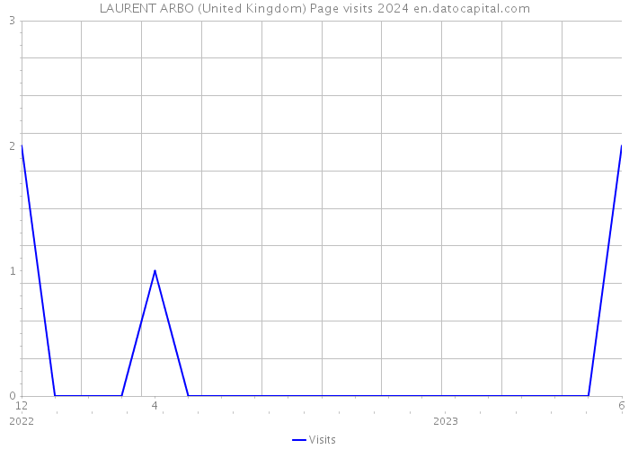 LAURENT ARBO (United Kingdom) Page visits 2024 