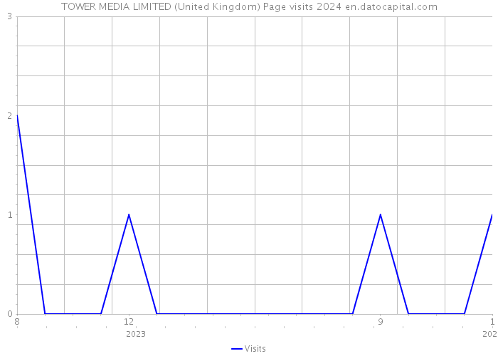 TOWER MEDIA LIMITED (United Kingdom) Page visits 2024 