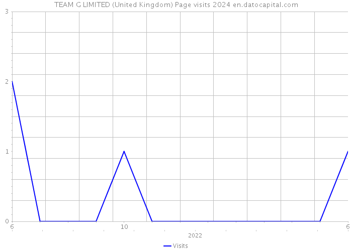 TEAM G LIMITED (United Kingdom) Page visits 2024 