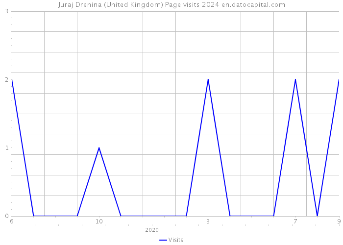 Juraj Drenina (United Kingdom) Page visits 2024 