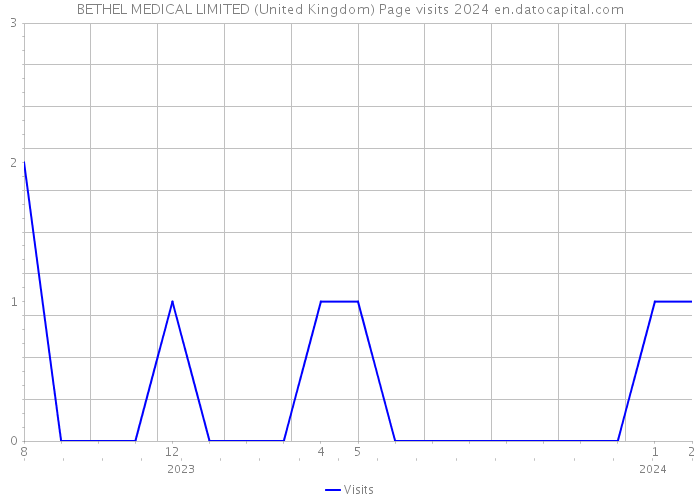 BETHEL MEDICAL LIMITED (United Kingdom) Page visits 2024 