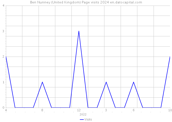 Ben Nunney (United Kingdom) Page visits 2024 