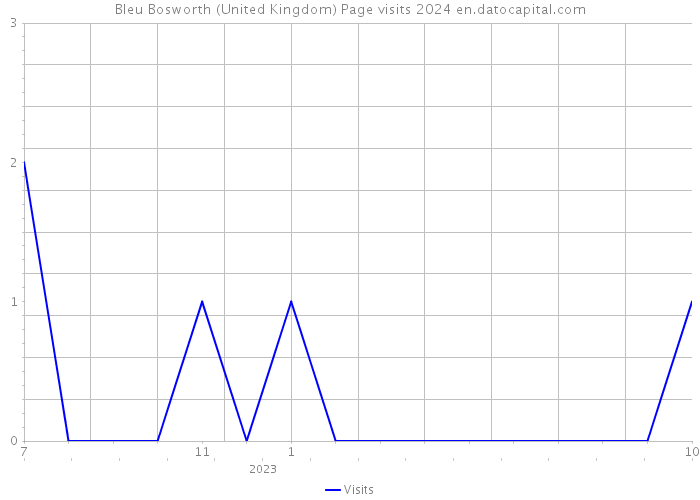 Bleu Bosworth (United Kingdom) Page visits 2024 