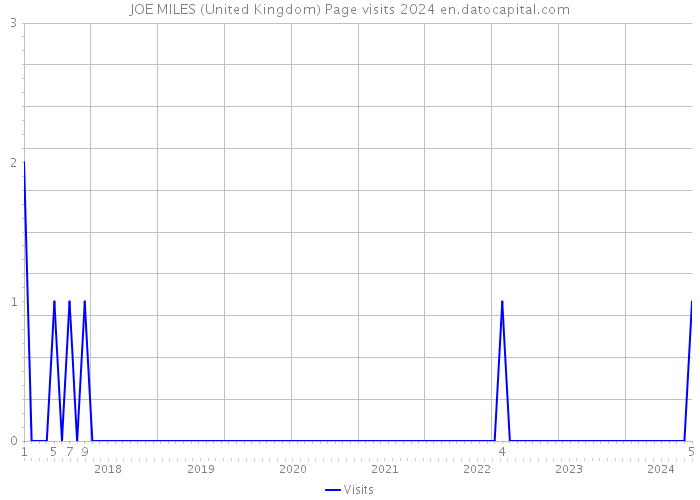 JOE MILES (United Kingdom) Page visits 2024 
