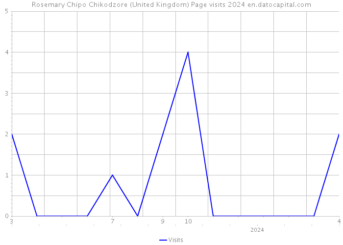Rosemary Chipo Chikodzore (United Kingdom) Page visits 2024 