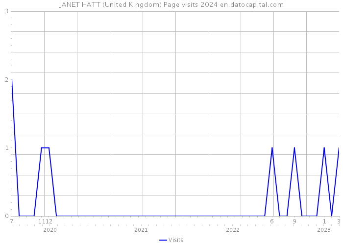 JANET HATT (United Kingdom) Page visits 2024 