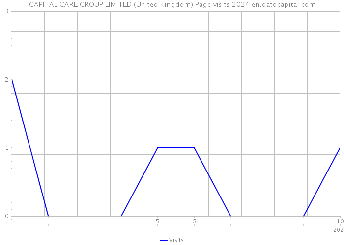 CAPITAL CARE GROUP LIMITED (United Kingdom) Page visits 2024 