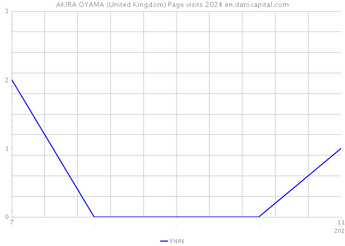 AKIRA OYAMA (United Kingdom) Page visits 2024 