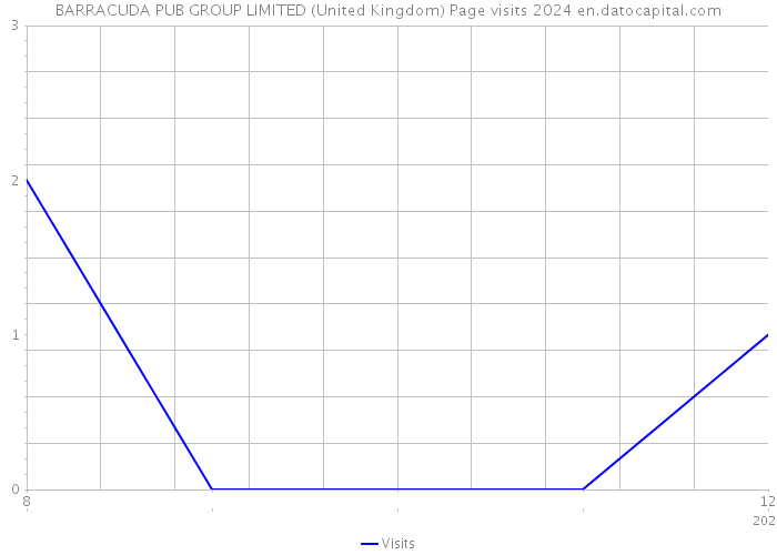 BARRACUDA PUB GROUP LIMITED (United Kingdom) Page visits 2024 