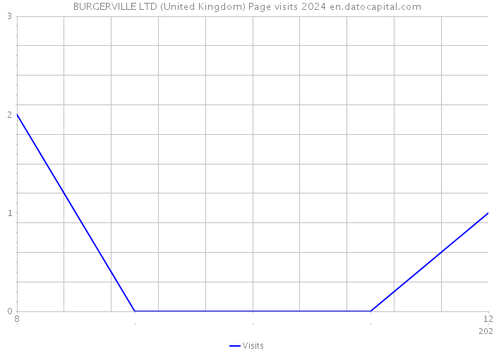 BURGERVILLE LTD (United Kingdom) Page visits 2024 