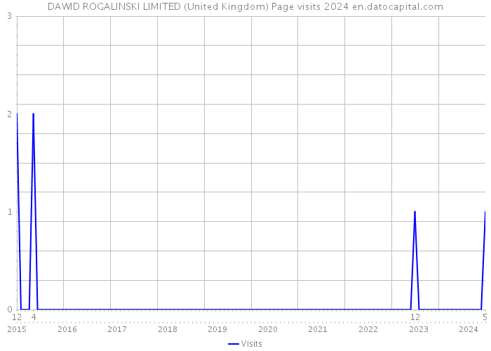 DAWID ROGALINSKI LIMITED (United Kingdom) Page visits 2024 