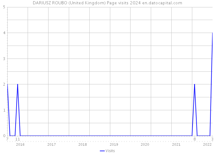 DARIUSZ ROUBO (United Kingdom) Page visits 2024 