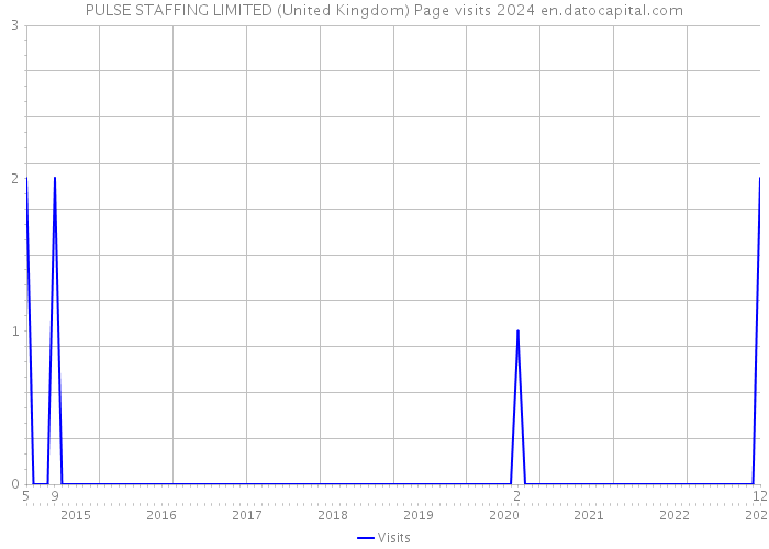 PULSE STAFFING LIMITED (United Kingdom) Page visits 2024 