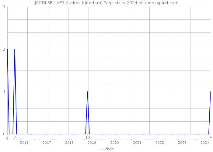 JORDI BELLVER (United Kingdom) Page visits 2024 