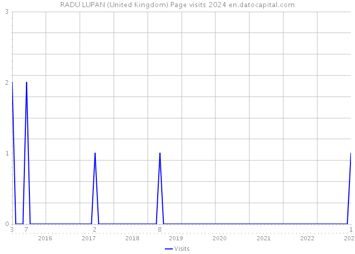 RADU LUPAN (United Kingdom) Page visits 2024 