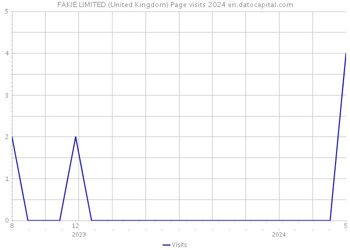 FAKIE LIMITED (United Kingdom) Page visits 2024 